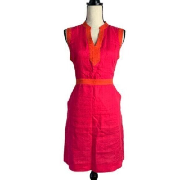Boden Red and Orange Mini Dress - Picture 2 of 15